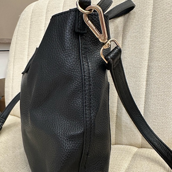 Steve Madden black handbag tote crossbody - Picture 3 of 11